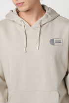 BEIGE FLEECE PULLOVER HOODIE - Sweatshirt - 250960107
