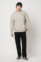BEIGE FLEECE PULLOVER HOODIE - Sweatshirt - 250960107