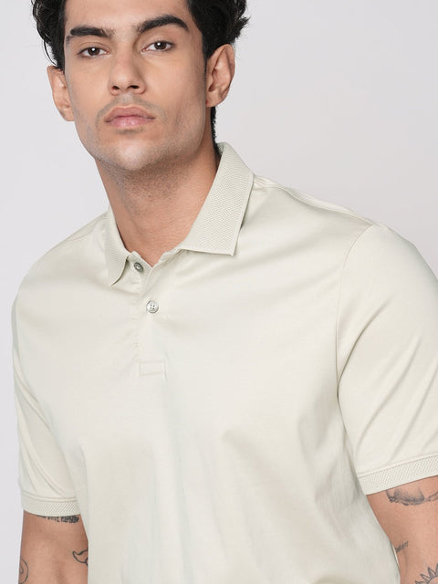 BEIGE MERCERISED POLO - T Shirt - 250830722
