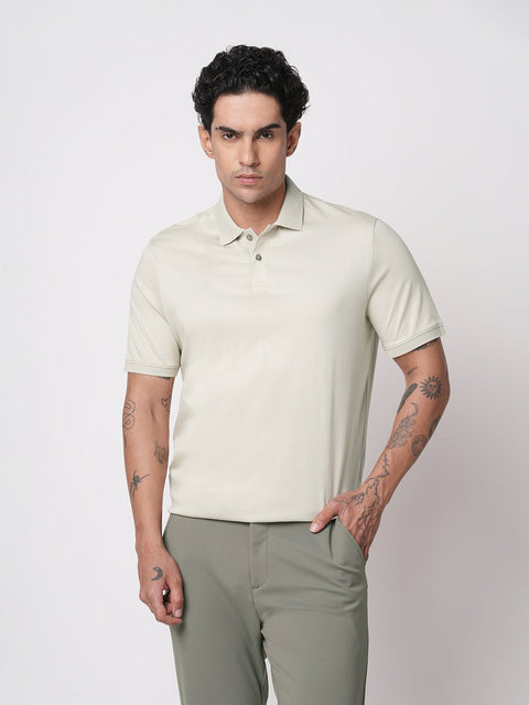 BEIGE MERCERISED POLO - T Shirt - 250830722