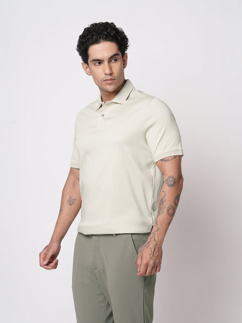 BEIGE MERCERISED POLO - T Shirt - 250830722