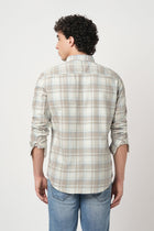 BEIGE OXFORD CHECKERED SHIRT-Shirt - 251033115