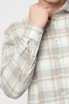 BEIGE OXFORD CHECKERED SHIRT-Shirt - 251033115