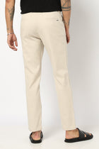 BEIGE PLAIN TRAVELLER PANTS - Trousers - 250740679
