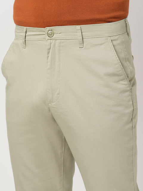 BEIGE RELAXED FIT DOBBY TROUSER - Trousers - 251041301