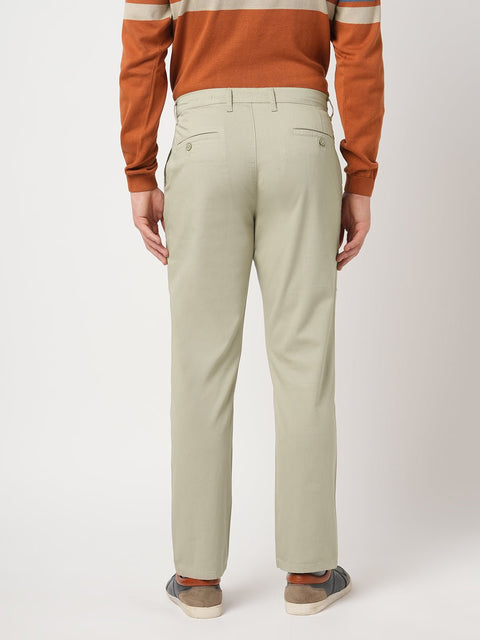 BEIGE RELAXED FIT DOBBY TROUSER - Trousers - 251041301