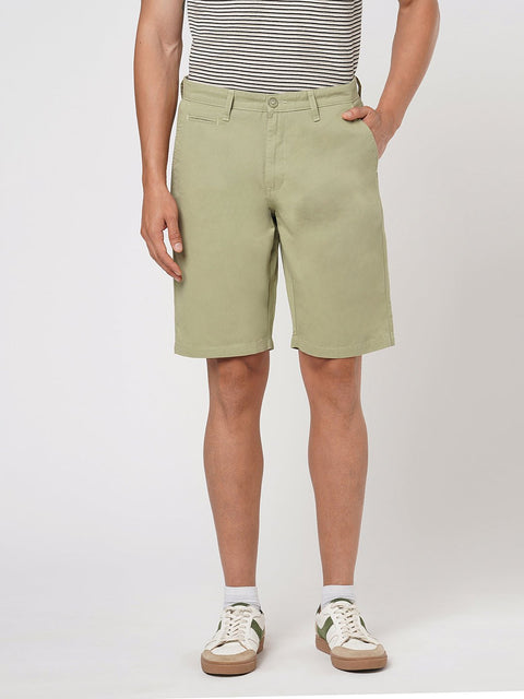 BEIGE REULAR FIT SHORTS - Shorts - 251050011