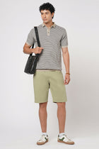 BEIGE REULAR FIT SHORTS - Shorts - 251050011