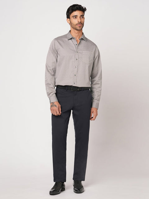 BEIGE SATIN PAISLEY PRINT SHIRT-Shirt - 251133836