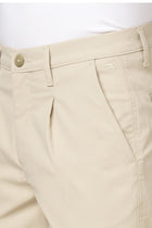 BEIGE SLIM TRAVELLER PANTS - Trousers - 251041396