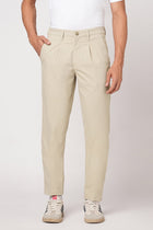 BEIGE SLIM TRAVELLER PANTS - Trousers - 251041396
