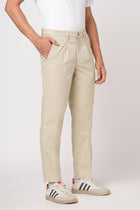 BEIGE SLIM TRAVELLER PANTS - Trousers - 251041396