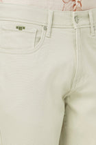 BEIGE STRAIGHT FIT DOBBY TROUSER - Trousers - 251241612