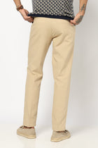BEIGE TRAVELLER FIT LINEN TROUSER - Trousers - 250740720