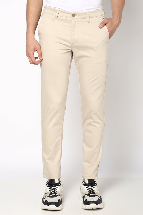 Beige Traveller Fit Trouser - Trousers - 241041377