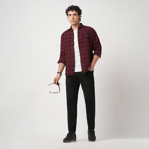 BLACK ANKLE FIT KNITTED JEANS - Jeans - 250510202