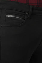 BLACK ANKLE FIT KNITTED JEANS - Jeans - 250510202