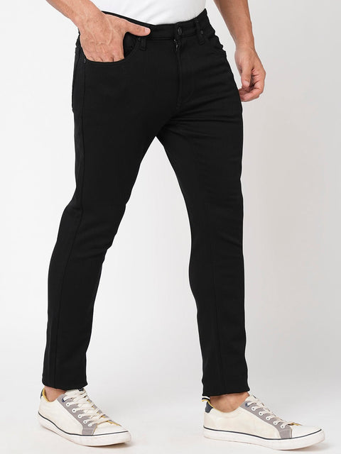 Black Ankle Fit Trousers - Trousers - 230840533
