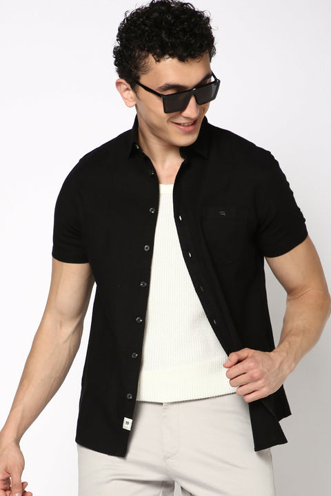 Black Casual Shirt - Shirt - 240327250