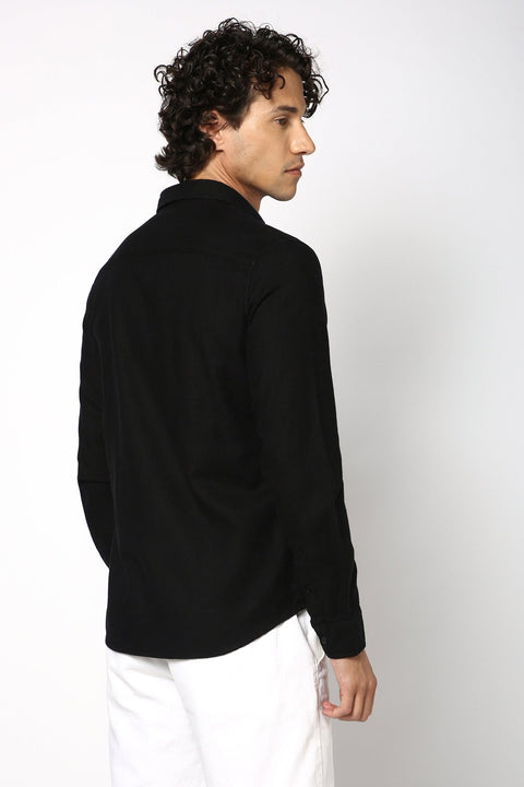 Black Double Pocket Shirt - Shirt - 241129597