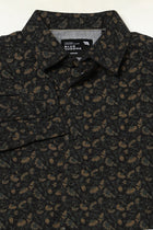 BLACK FLORAL PRINTED FULL SLEEVE SHIRT-Shirt - 250531403
