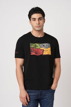 BLACK GRAPHIC CREW NECK T SHIRT - T Shirt - 250930890