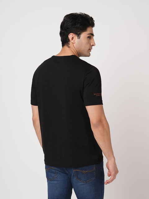 BLACK GRAPHIC CREW NECK T SHIRT - T Shirt - 250930890