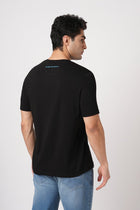 BLACK GRAPHIC SINGLE JERSEY T SHIRT - T Shirt - 250930902