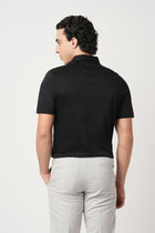 BLACK MERCERISED POLO - T Shirt - 250830710