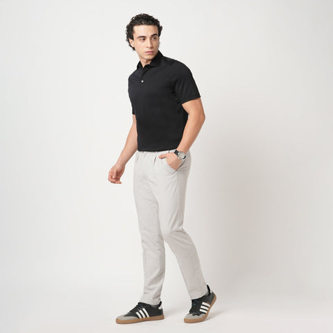 BLACK MERCERISED POLO - T Shirt - 250830710