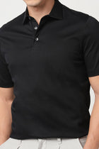 BLACK MERCERISED POLO - T Shirt - 250830710