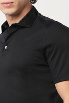 BLACK MERCERISED POLO - T Shirt - 250830710