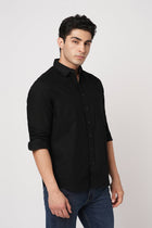 BLACK OXFORD PLAIN SHIRT-Shirt - 251033525