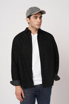 BLACK OXFORD PLAIN SHIRT-Shirt - 251033525