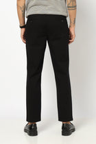 BLACK PLAIN RELAXED FIT LINEN TROUSER - Trousers - 250440122