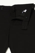 BLACK PLAIN RELAXED FIT LINEN TROUSER - Trousers - 250440122