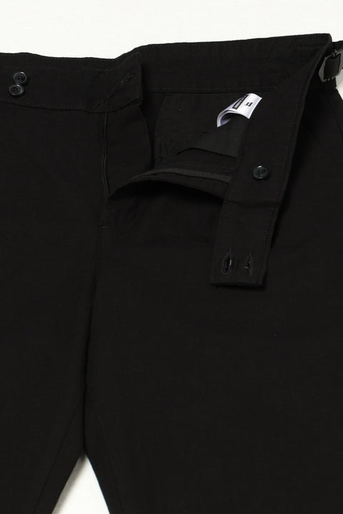 BLACK PLAIN RELAXED FIT LINEN TROUSER - Trousers - 250440122
