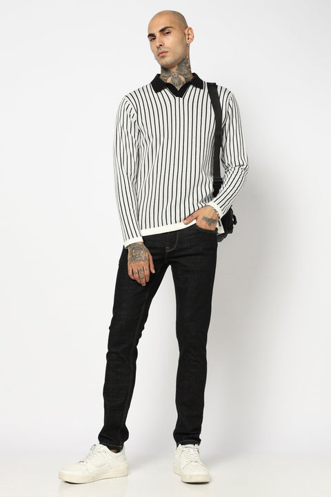BLACK PLAIN SLIM FIT - Jeans - 250810519