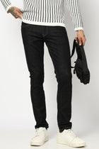 BLACK PLAIN SLIM FIT - Jeans - 250810519