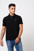 Black Polo Cotton T-Shirt - T-Shirt - 231231251