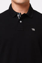 Black Polo Cotton T-Shirt - T-Shirt - 231231251