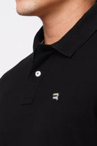 Black Polo Cotton T-Shirt - T-Shirt - 231231251