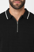 Black Polo Cotton T-Shirt - T-Shirt - 230760102