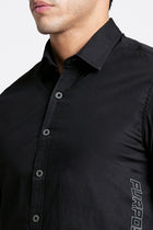 Black Printed Cotton Shirt - Shirt - 230524788