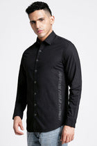 Black Printed Cotton Shirt - Shirt - 230524788