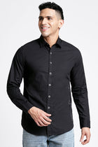 Black Printed Cotton Shirt - Shirt - 230524788