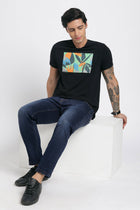 Black Printed Cotton T-Shirt - T-Shirt - 231131052