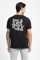 Black Printed Cotton T-Shirt - T-Shirt - 231131070