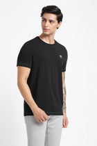 Black Printed Cotton T-Shirt - T-Shirt - 231131070