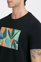 Black Printed Cotton T-Shirt - T-Shirt - 231131052